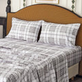 Micoral Queen Sheet Set Plaid Patten, 4-Piece Printed Bed Sheets, 16' Deep Pocket, Ultra Soft & Cooling Sheet, Oeko-Tex Certifi