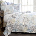 Carstens, Inc. Coastal Beach Bedding Set, Nautical Microfiber Ocean Quilt, Coastal Summer, Twin