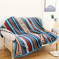 Ukeler Bohemian Sherpa Bed Blanket King Size 90' X 108', Native American Cozy Warm Blanket For Bed/Couch/Sofa, Great Gift For