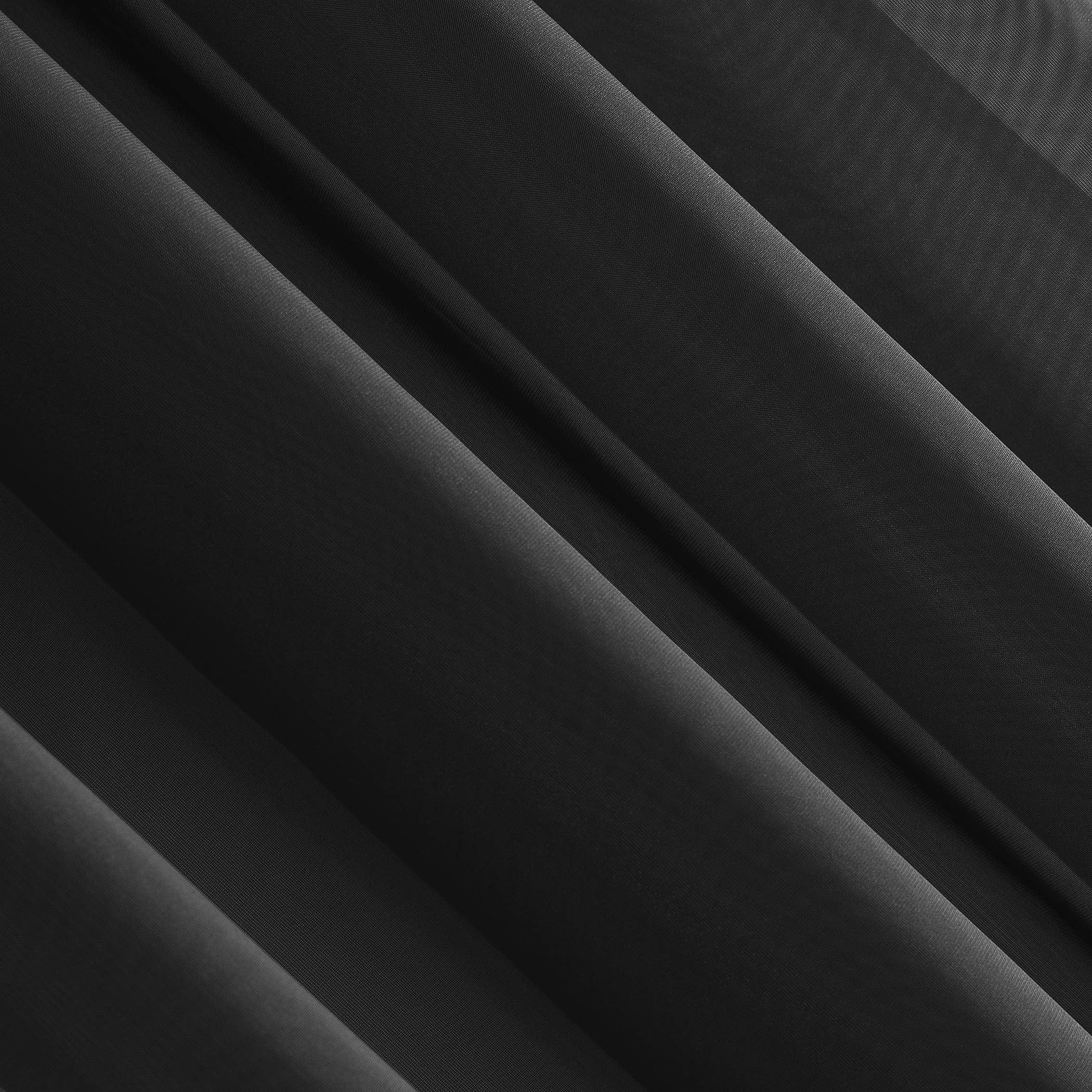 No. 918 53566 Emily Sheer Voile Rod Pocket Curtain Panel, 59'' X 95'', Black