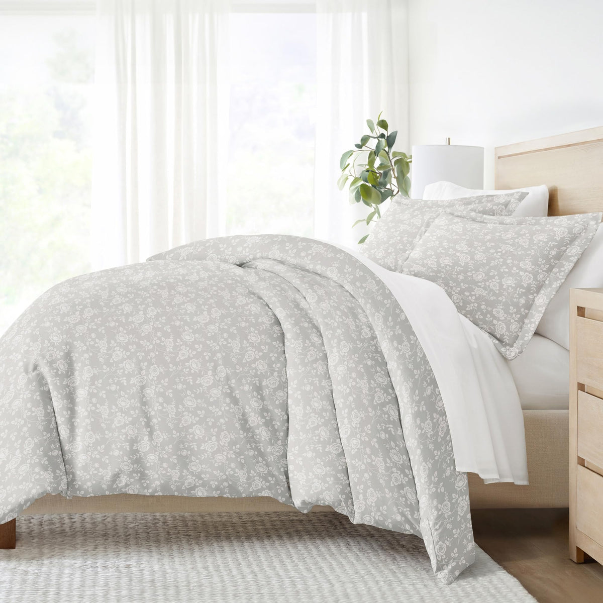 Linen Market Twin Duvet Cover (Light Gray) - Experience Hotel-Like Comfort With Unparalleled Softness, Exquisite Prints & Solid