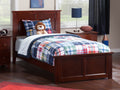 AFI, Madison Full Foundation Bed with Matching Footboard, Walnut