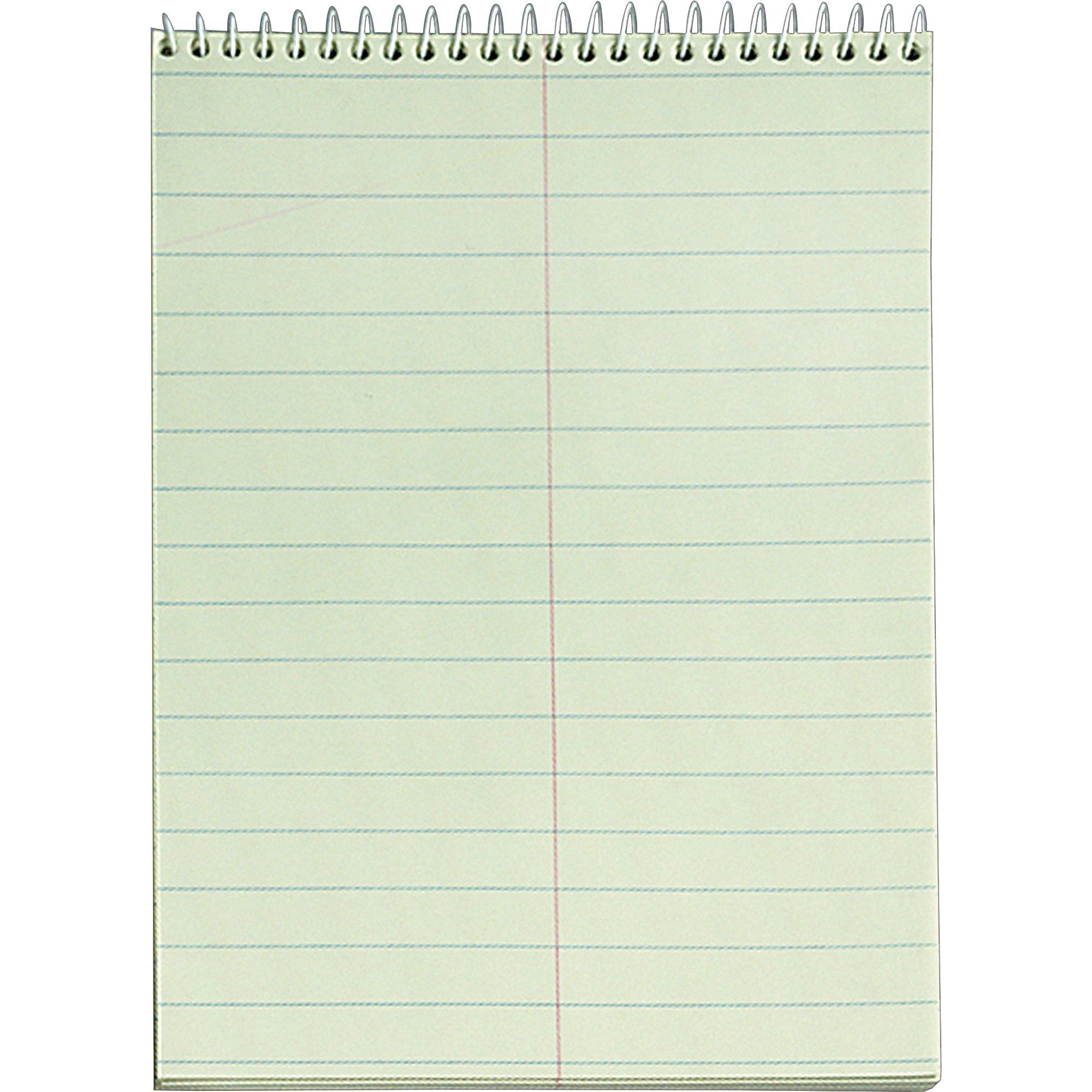 Tops Steno Books, 6' X 9', Gregg Rule, Green Tint Paper, 60 Sheets, 12 Pack (8001)