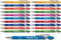 Thank You Premium Gift Stylus Pens For All Touchscreen Devices - Metal Soft Touch - 2 In 1 Combo Pen For Events, Parties, Employ