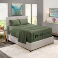 Nestl Extra Deep Pocket Sheets - Fits Mattress 18-24 Inches Deep, Extra Deep Pocket Queen Sheets Sets, 4 Piece Queen Size Sheets, Queen Sheets Deep Pocket, Olive Green