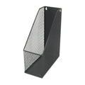 YBM HOME Mesh Steel Deluxe Magazine Rack, Extra Wide Magazine File Holder (1, Black)