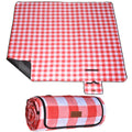 HX&OD Outdoor Picnic Blanket, Extra Large, 80x80 Waterproof Foldable Blankets Gingham Picnic Mat for Beach, Camping Grass La