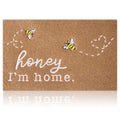 Hlfmvwe Large Front Door Mat Outdoor Entrance Front Door Mats Indoor Entrance Welcome Mat Honey I'M Home Bee Rugs With Non Slip