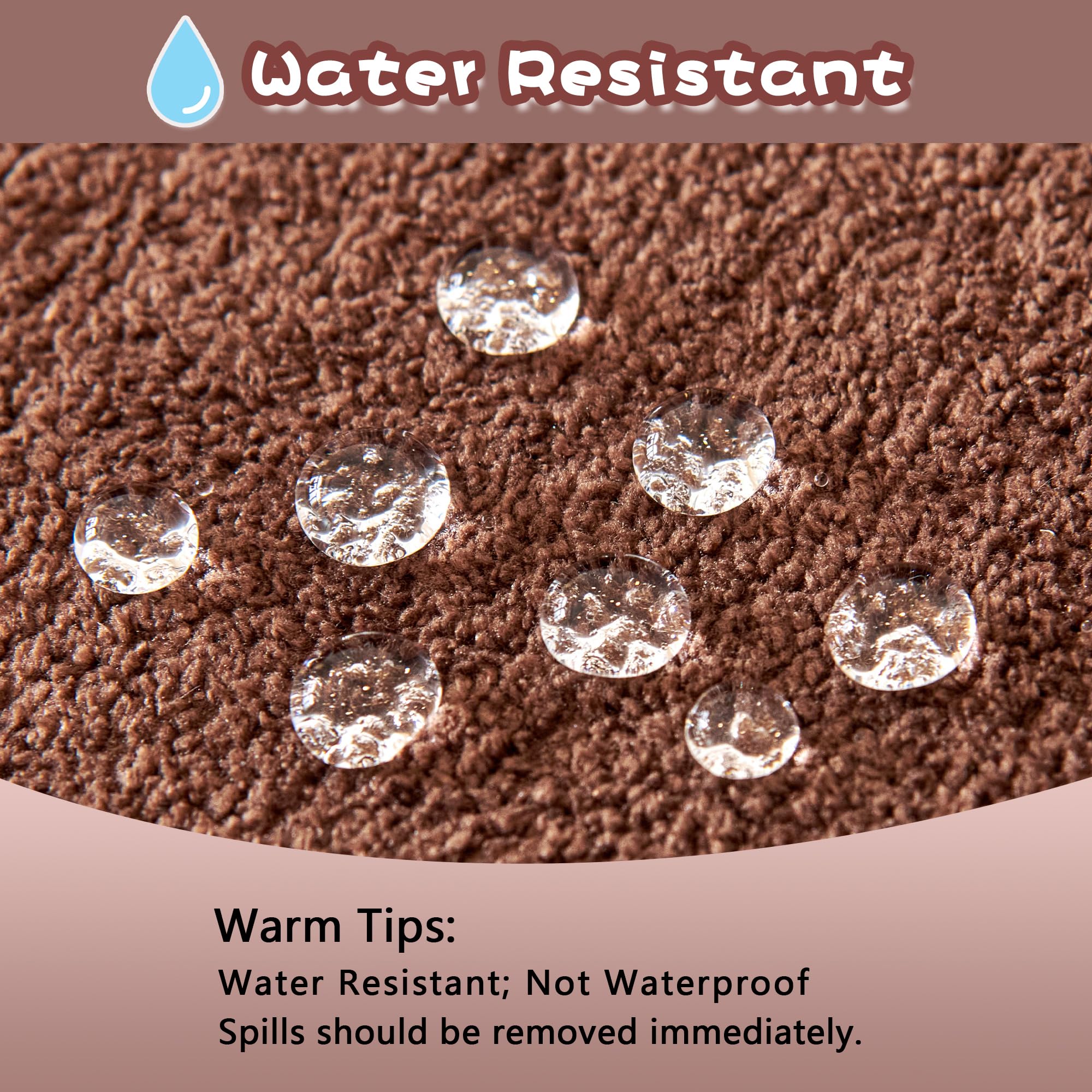 Mysky Home Sofa Covers Washable Couch Cover For Dogs Sofa Cover Furniture Protector Sofa Slipcovers For Dogs Water Resistant Furniture Protector Cover, Soft Thick Sofa Throws, 91' X 118', Chocolate