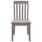 Coaster Furniture Nogales Slat Back Coastal Grey (Set of 2) Side Chair 109812