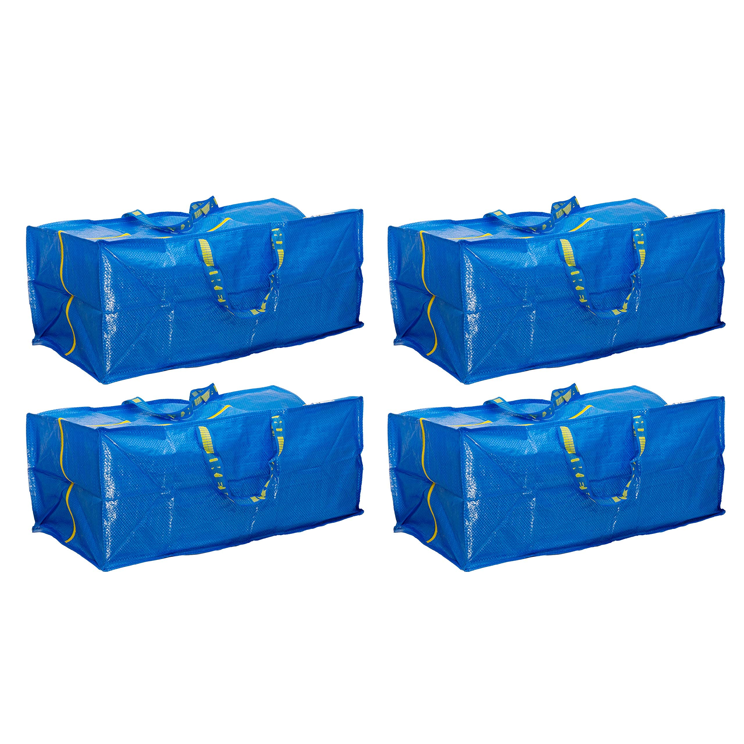 IKEA 901.491.48 Frakta Storage Bag, Blue, 4 Pack