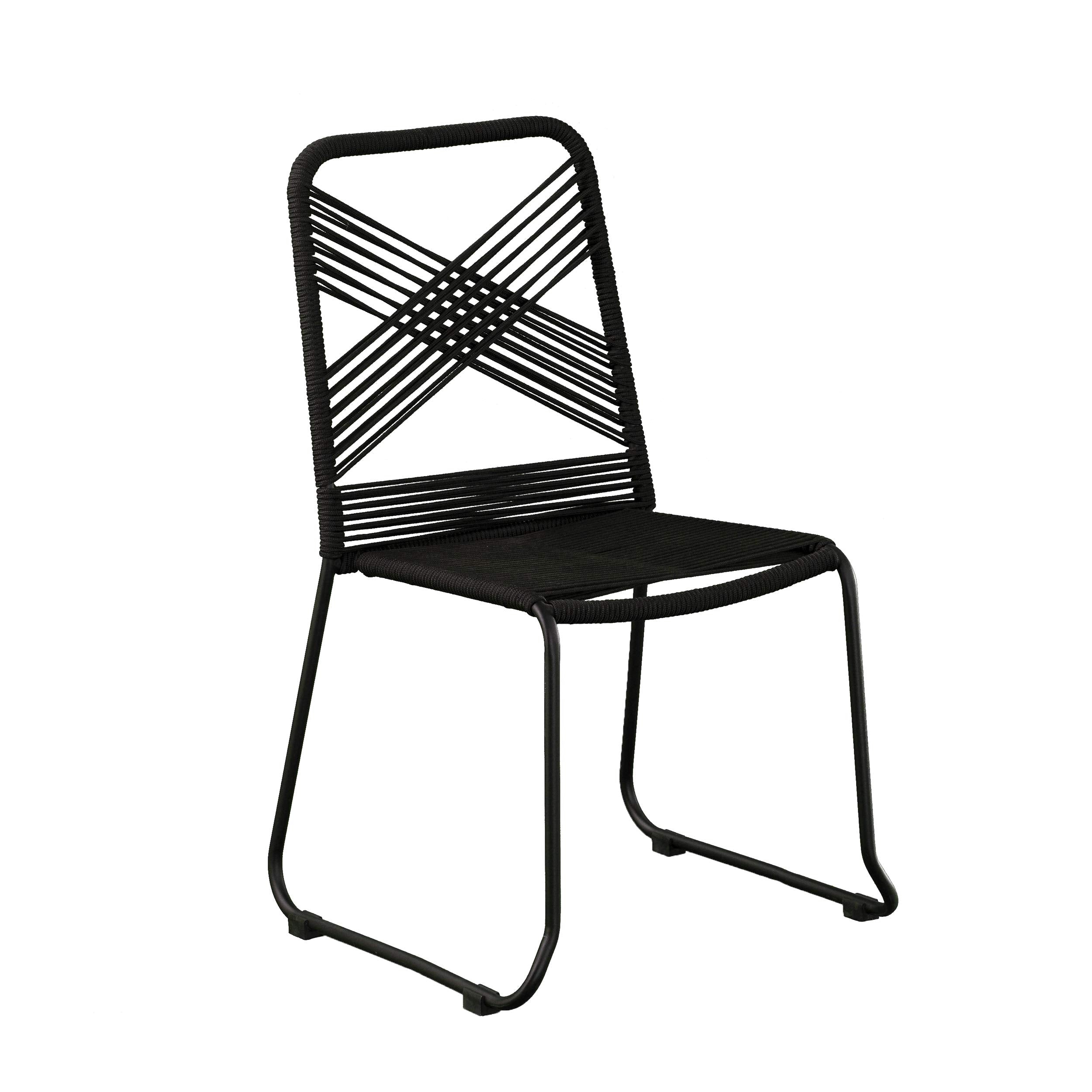 SEI Furniture Padko Outdoor Chairs, Black