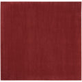 Nourison Essentials Indoor/Outdoor Brick Red 7' X Square Area Rug, Easy Cleaning, Non Shedding, Bed Room, Living Room, Dining Ro
