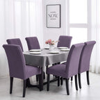 Joccun Chair Covers For Dining Room Set Of 2,Water Repellent Dining Chair Slipcovers Stretch Dining Room Chair Covers Seat Protector,Washable Parsons Chair Cover For Home,Hotel(Grapeade,2 Pack)