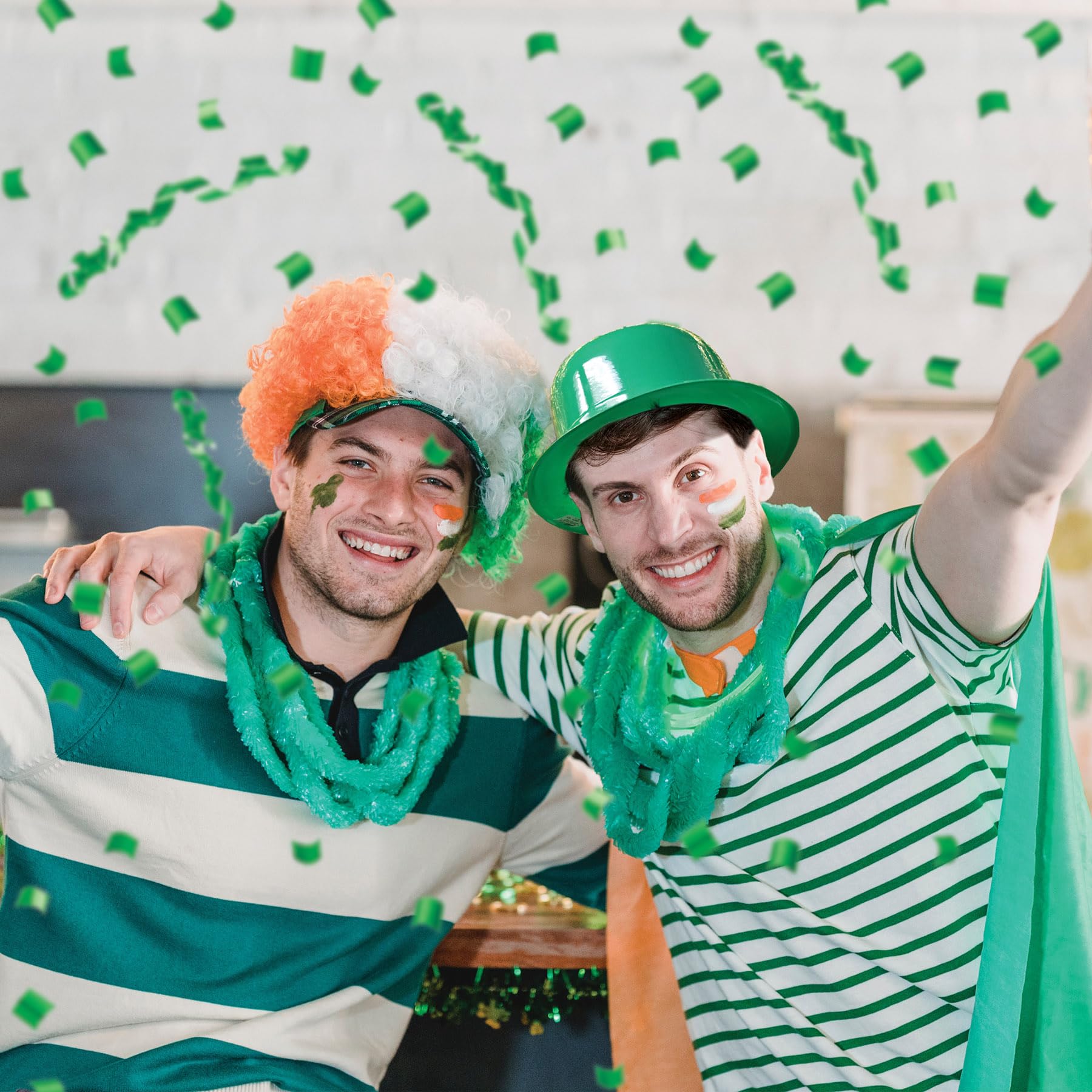 Beistle 33978 48-Pack Plastic Derbies Party Hat, Green