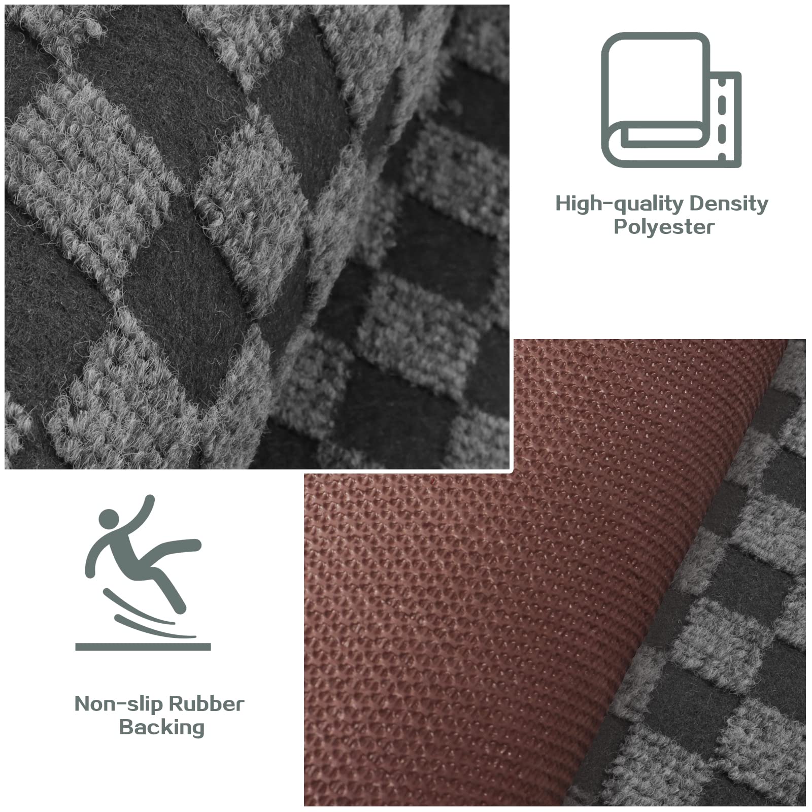 Custom Size Runner Rug 2 Ft X 12 Ft, Zgr 2-82Ft Carpet Runners Hallway Entryway Kitchen Garage Laundry Room Area Rugs With Non-S