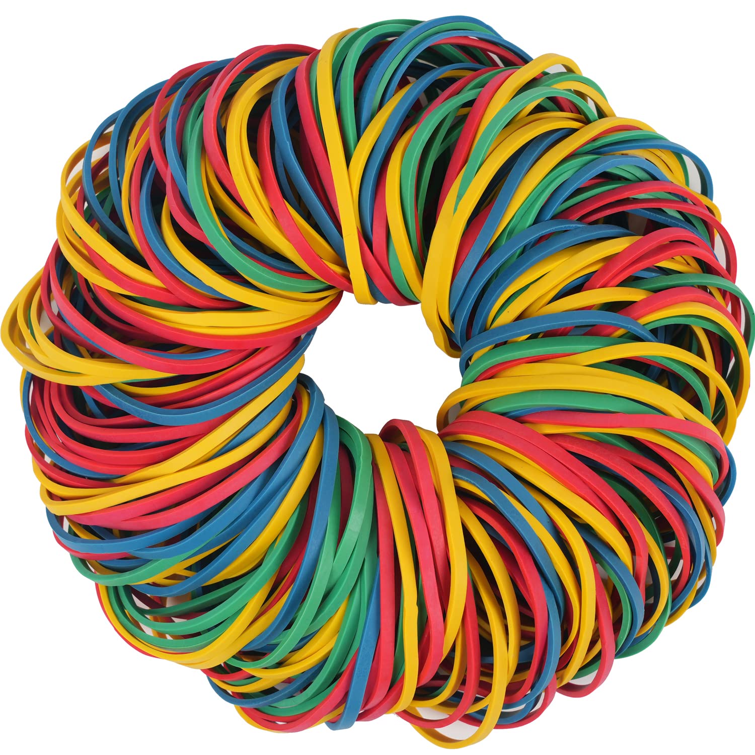 Amuu Rubber Bands Size#33 Colors About 200Pcs Rubber Bands For Office School Home Strong Elastic Band 4 Colors Loop Office Suppl