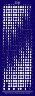 Equinox 2026 Moon Phase Calendar - Beautifully Silk Screened, Packed with Lunar & Solar Data & Mercury Retrogrades 