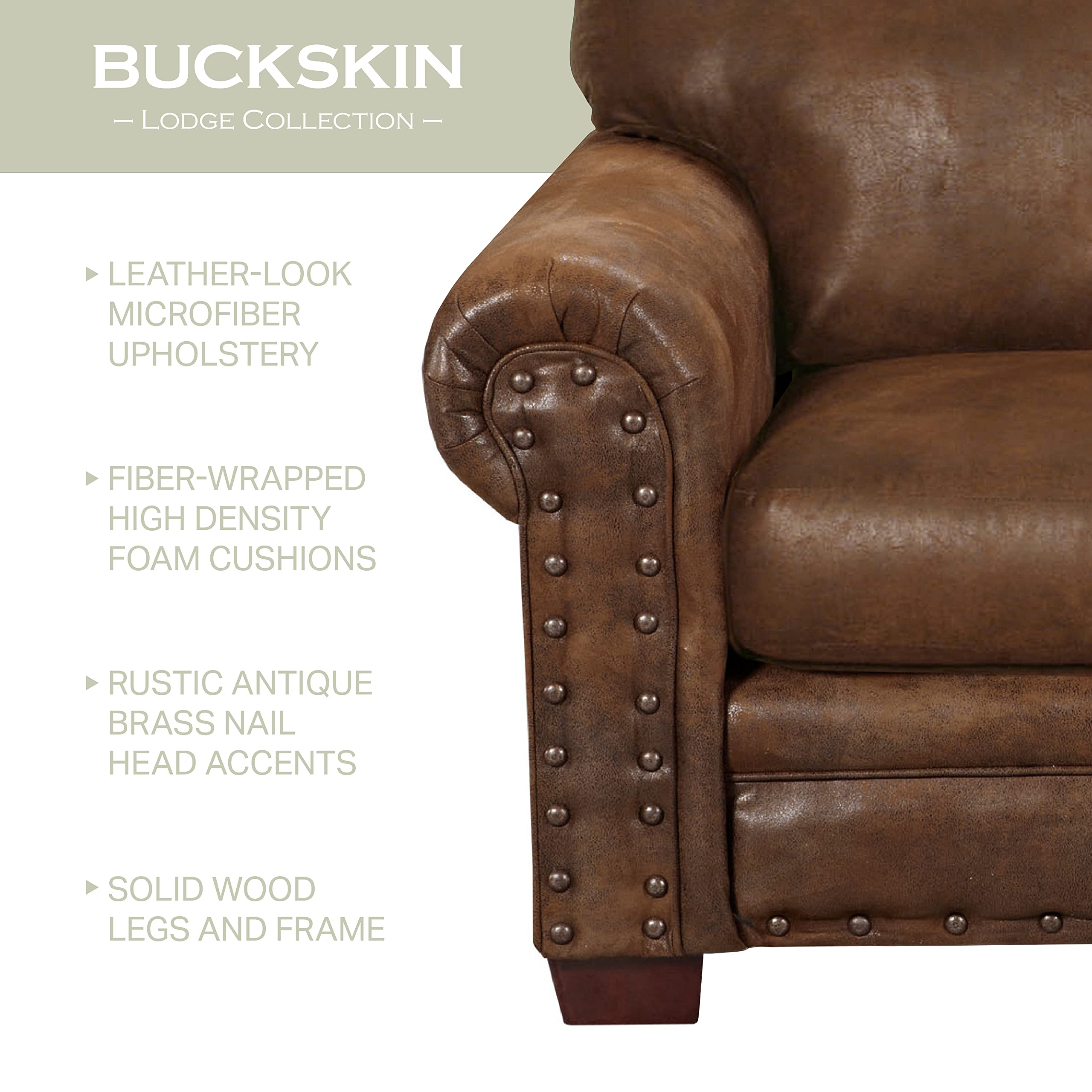 American Furniture Classics Model Buckskin Sofa - Thumbnail 4
