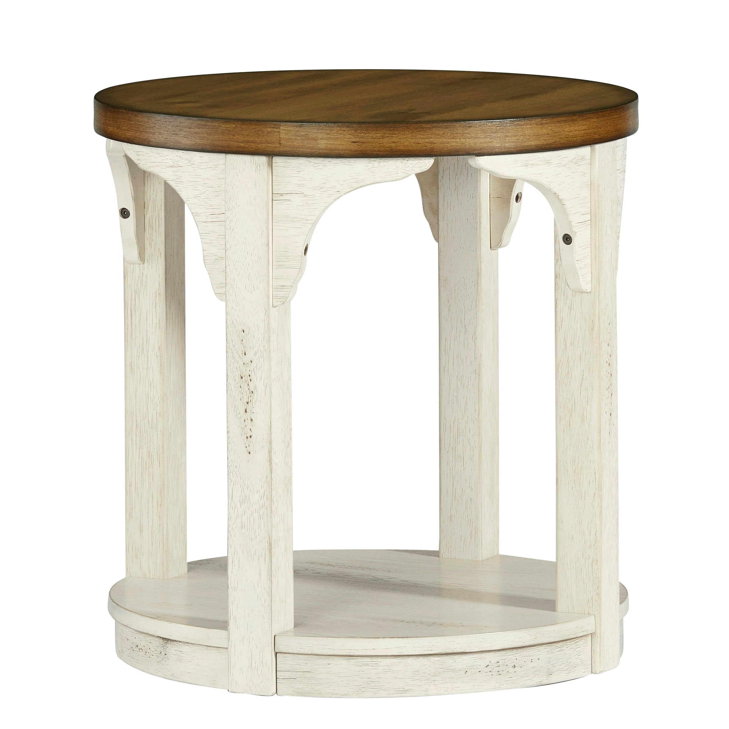Progressive Furniture Wellington Place Round End Table, White