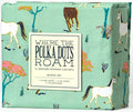 Where The Polka Dots Roam Horse Bedding Set - Western Farmhouse Style Animal Sheets For Kids, Boys, Girls - Includes 1 Fitted Sh