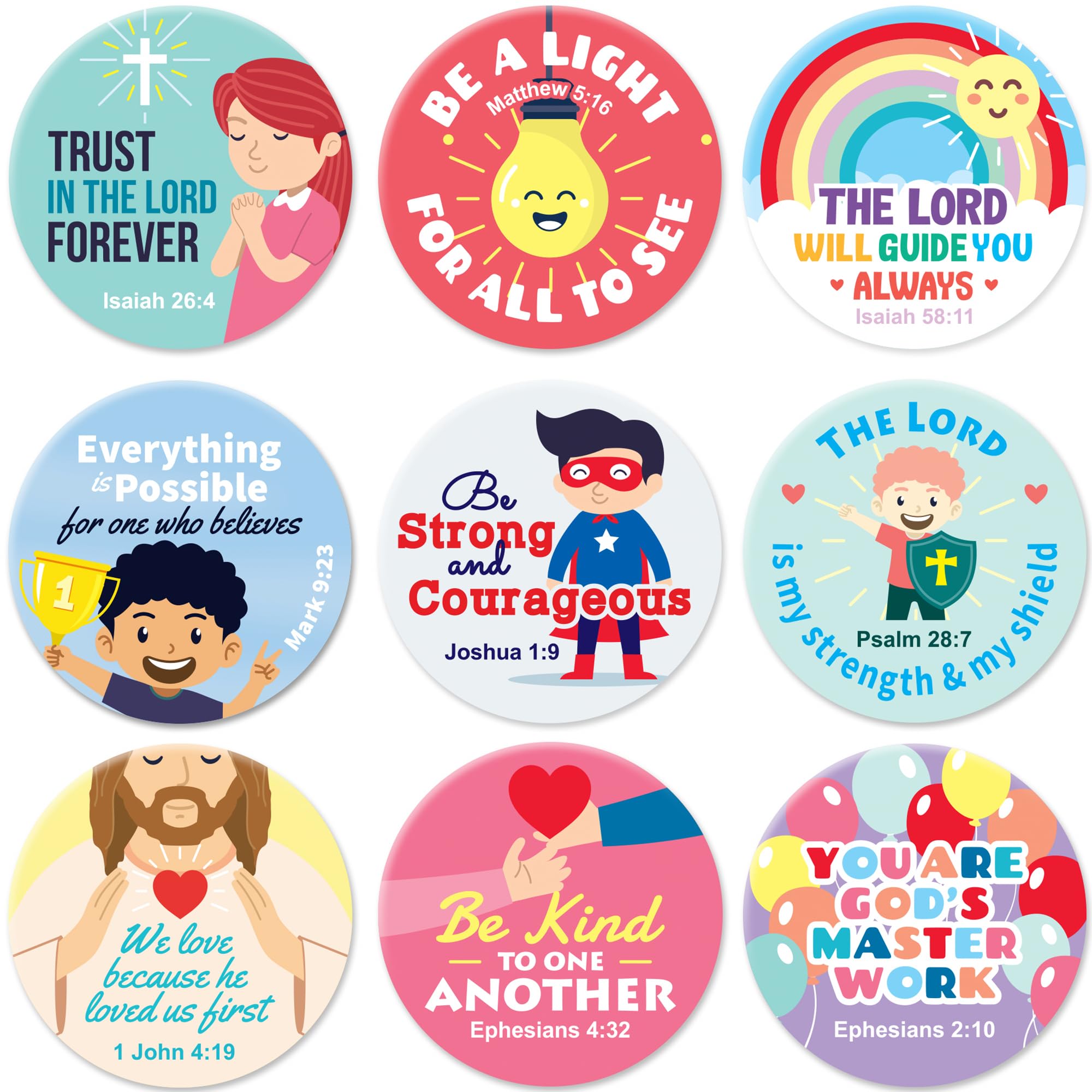 Camp Galaxy Bible Verse Stickers For Kids And Adults (1,008 Count) - Christian Motivational Stickers For Bible Journaling, Faith