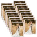 WIFTREY 8x10 Picture Frame Set of 18, Multi Photo Frames 8 by 10 Bulk for Wall Hanging or Tabletop Display, Distressed White