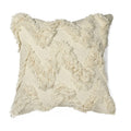 Sashaa World Ivory Chevron Tufted Cushion Cover | Modern Decorative Pillow Case For Sofa, Living Room, Or Bedroom | Stylish & Ne