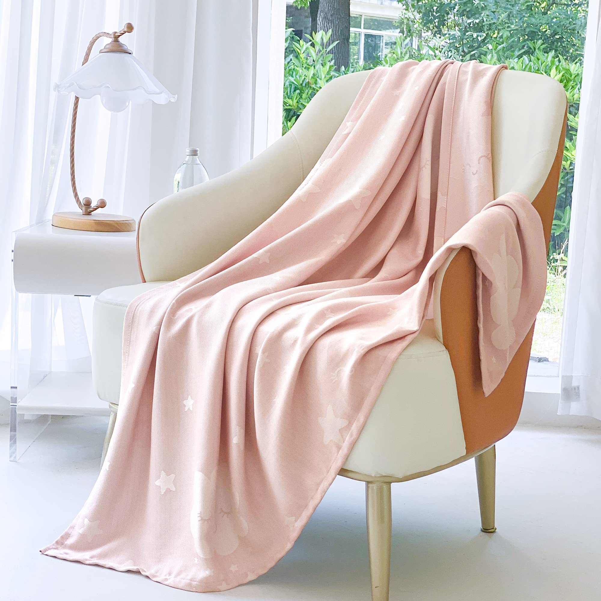 Amyhomie Cooling Blanket For Kids, Soft Comfy Summer Throw Blankets For Hot Sleepers, Girls Blanket For 1-12 Year Old Children C