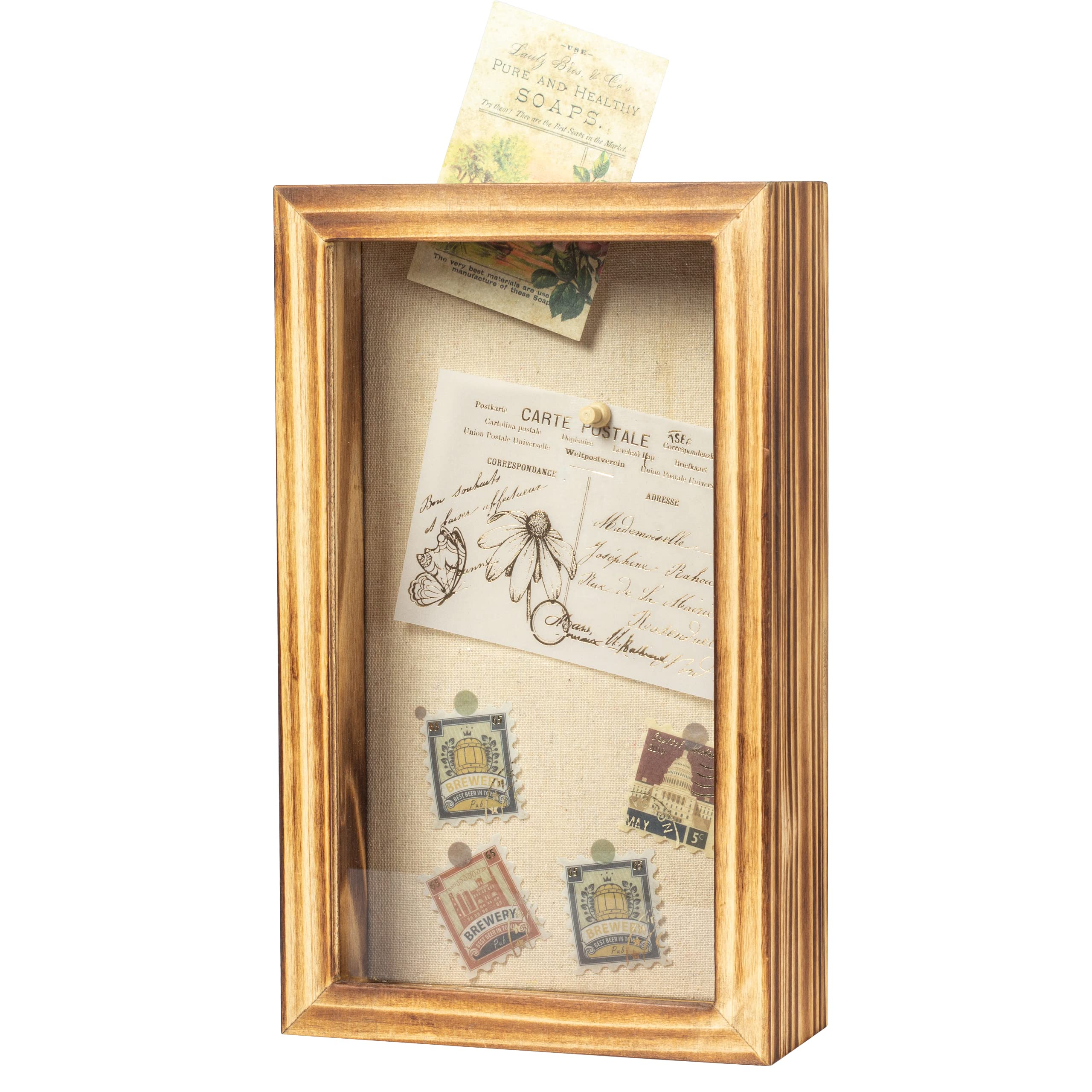 Balterff Ballot Donation Tip Box With Slot Saving Money Organizer Shadow Box Donation Suggestion Cash Picture Photo Storage Save