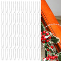 Cinnvoice 50 Pcs Christmas Garland Ties Clear Banister Ties Plastic Decorative Garland Ties 12 Inches Reusable Soft Anti Scratch