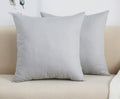 Tangdepot Handmade Decorative Solid 100% Cotton Canvas Throw Pillow Covers/Pillow Shams, (22'X22', Gray Stone)