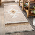 TANVILL Boho Bathroom Rugs Runner Non Slip Bath Mat Shaggy Soft Absorbent Long Bathroom Rug Large Carpet for Bathroom Shower Ent