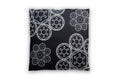 Star Wars Large Black Throw Pillow | White Imperial Symbol Cluster Design | Water & Fade Resistant Fabric For Indoor & Outdoor U
