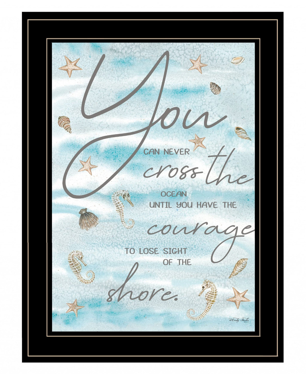 You Can Never 3 Black Framed Print Wall Art