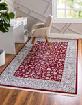 Unique Loom Narenj Collection Area Rug - Leeds (3 x 5 1 Rectangle, Burgundy/ Beige)