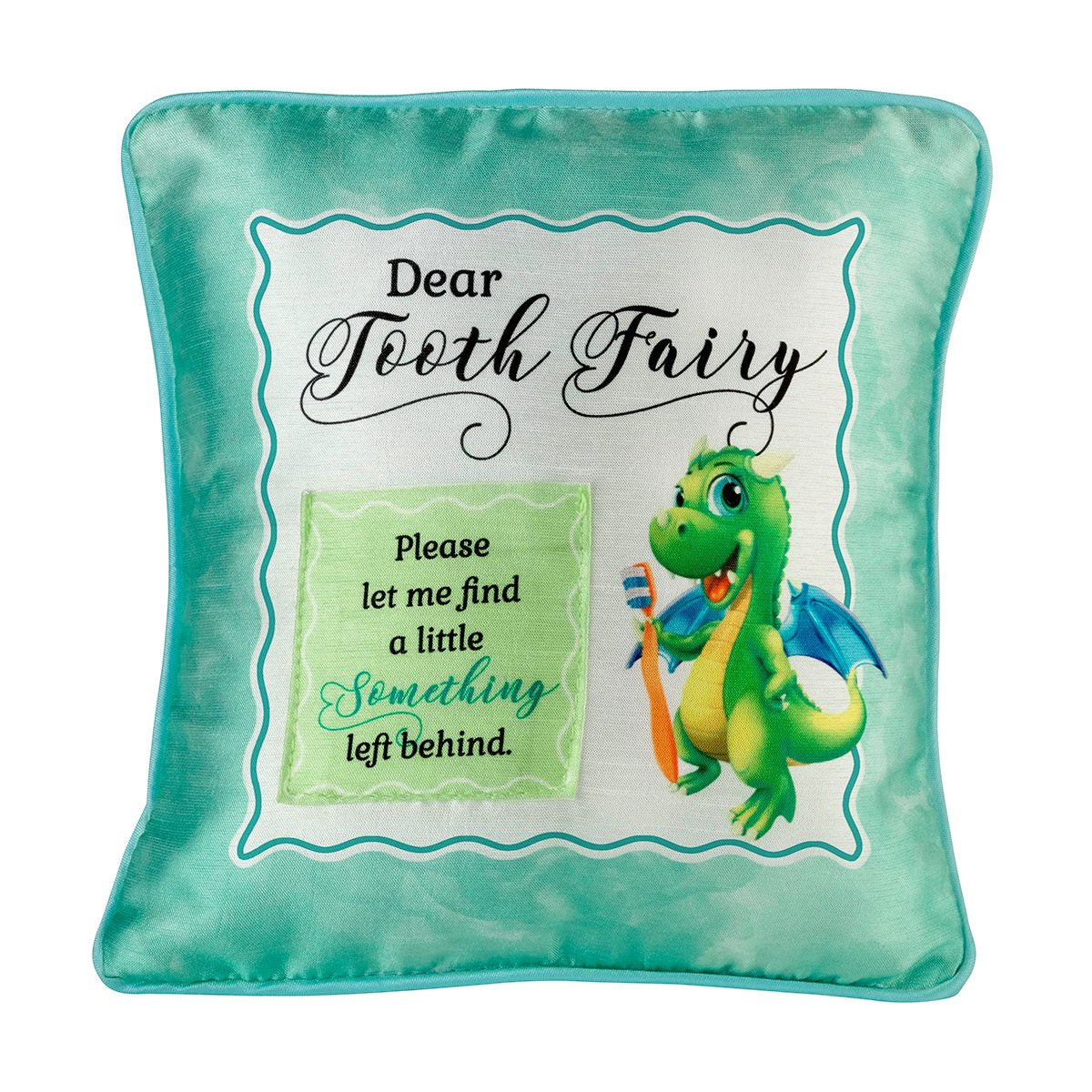 Lillian Rose, Green, 7.75 By 7.5 Dragon Tooth Fairy Pillow