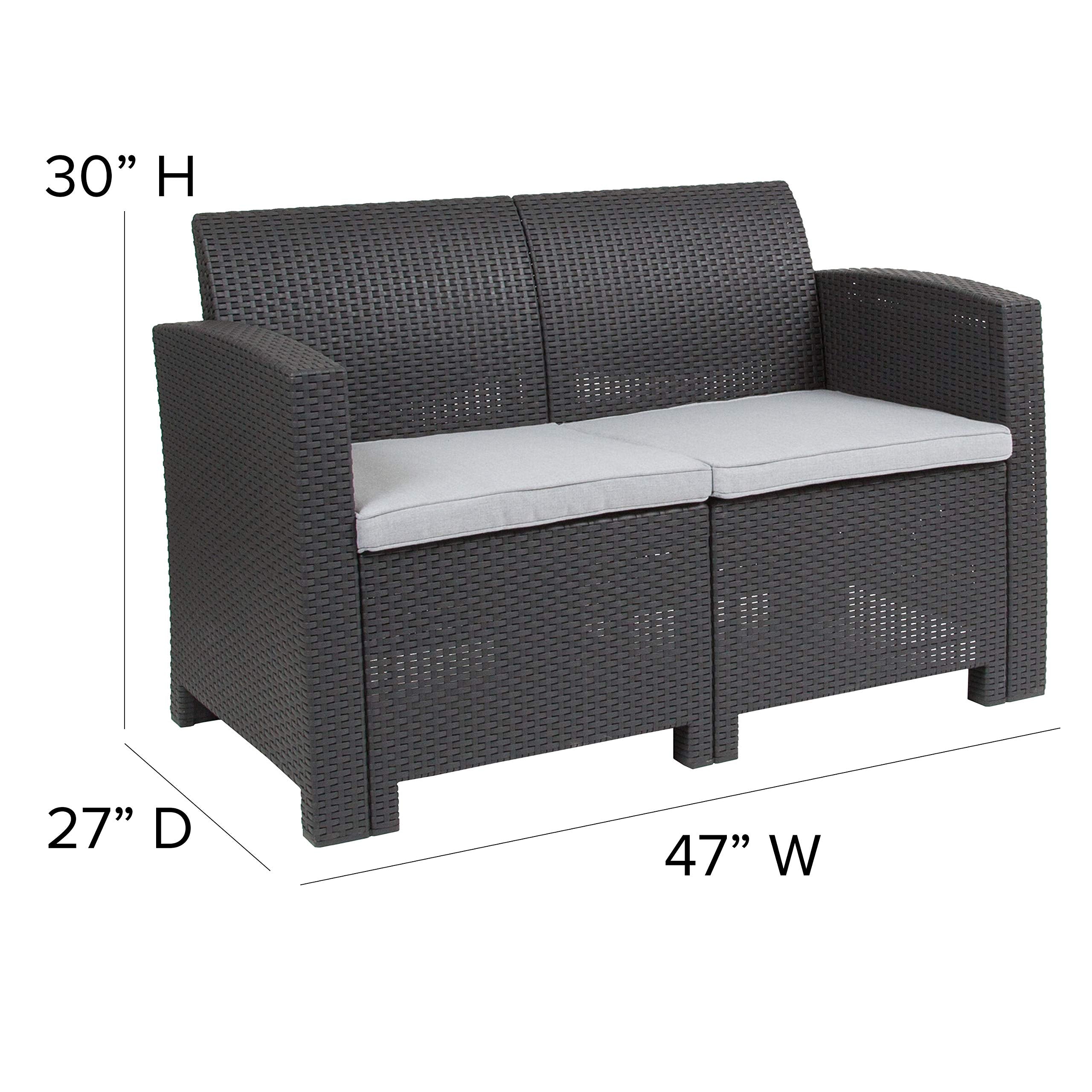 Flash Furniture Seneca Loveseat - Thumbnail 5
