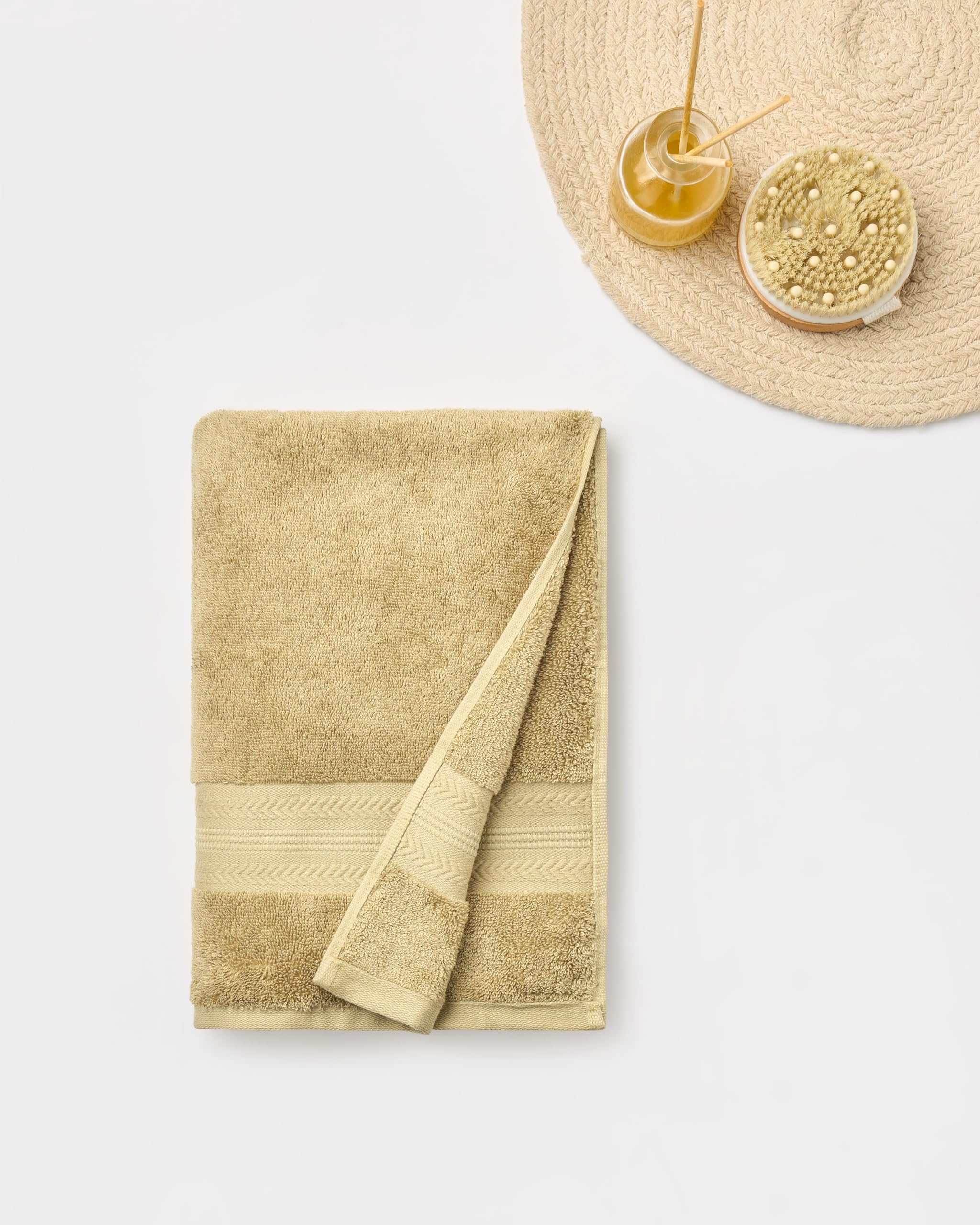 Himeya Bamboo Cotton Towels For Bath | Bath Towel Large Size | Bath Towel  Soft & Absorbent | 600 Gsm | 1 Piece Bath Towel For 