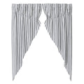 Vhc Brands, Sawyer Mill Ticking Stripe Prairie Panel, Black, 63X36X18, Set Of 3