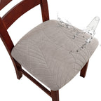 Genina Waterproof Seat Covers For Dining Room Chairs, Stretch Chair Covers Removable Washable Dinning Room Kitchen Chair Seat Co