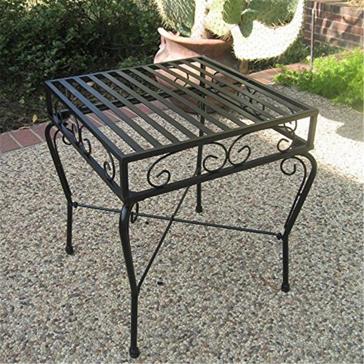 Iron Patio Side Table