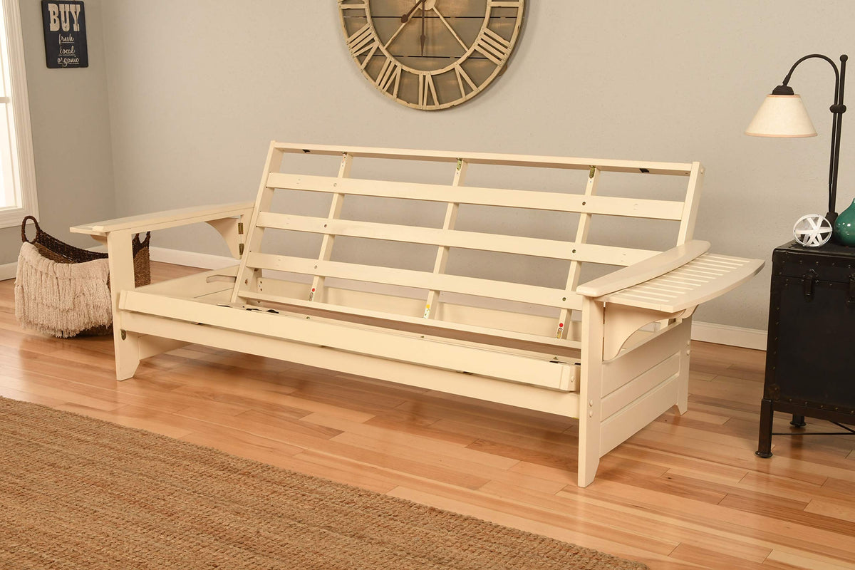 Kodiak Furniture Phoenix Full-Size Traditional Hardwood Frame In Antique White