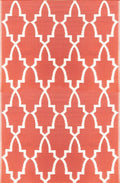 Mad Mats Geometric Outdoor Rug, Reversible Plastic Mat (5' X 8', Casa Blanca - Stone/White)