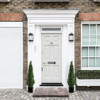 Set Of 2 Pre-Potted 3 Feet Faux Cedar Tree, Lifelike Uv Protected Front Door Decor, Porch, Garden, Entryway Topiary, Indoor/Outd