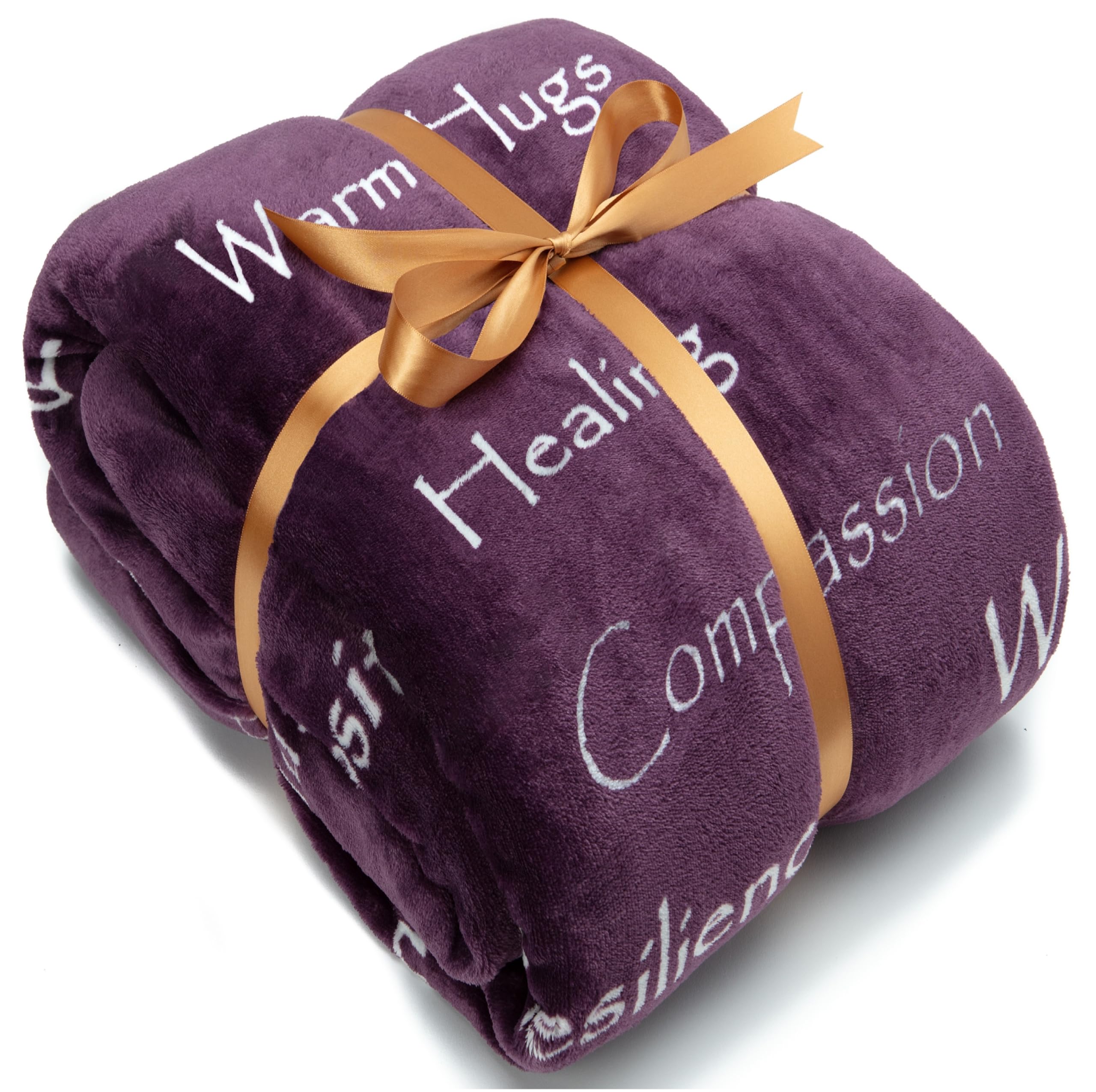 Chanasya Premium Healing Warm Hugs Caring Gift Blanket - For Positive Energy Love Support Comfort - Breast Cancer Chemo Get Well