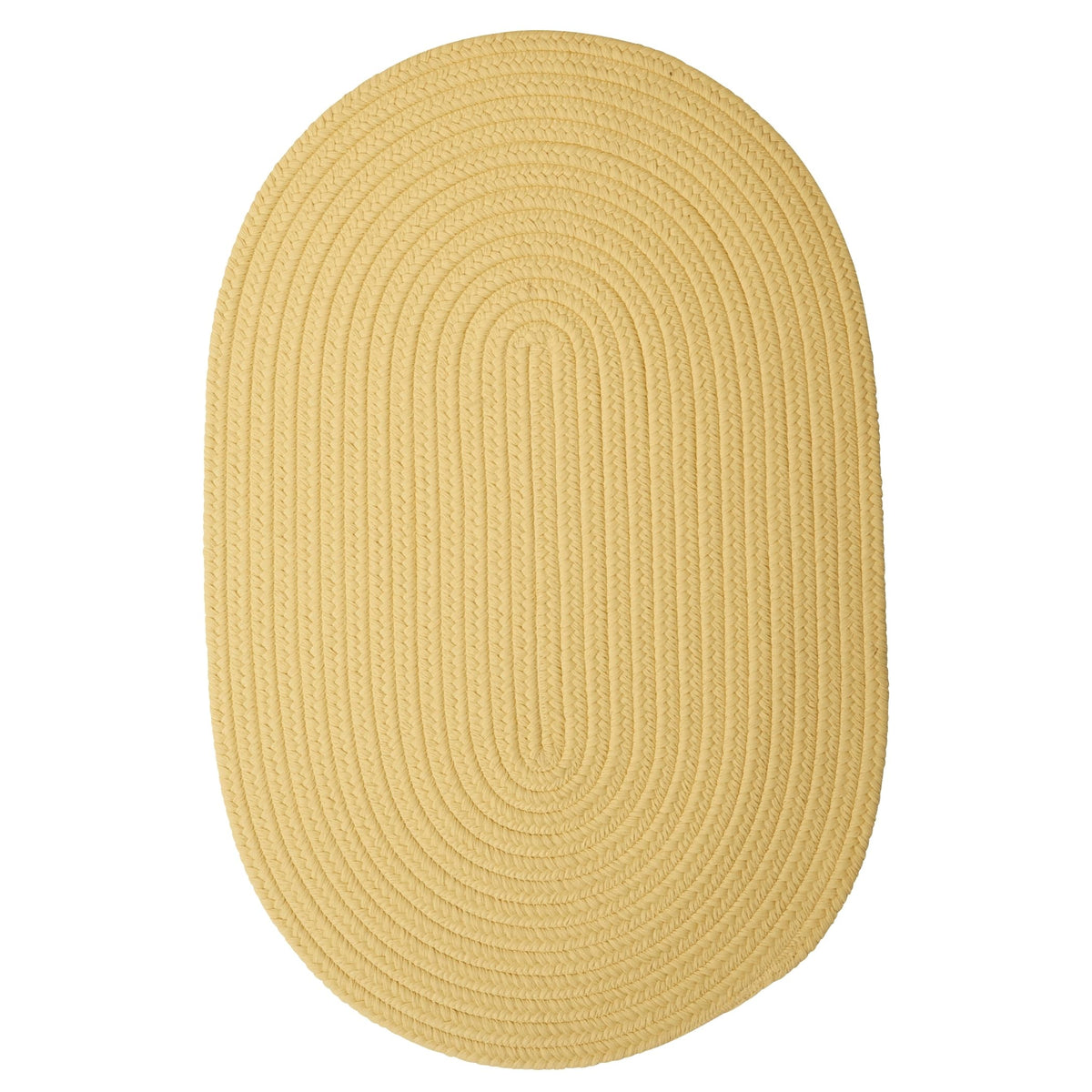 Boca Raton Polypropylene Braided Rug, 12-Feet By 15-Feet, Pale Banana