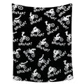 Dirt Bikes Throw Blanket,Gift For Motocross Rider,Extreme Sports Flannel Blanket For Boys Kids Teens,Motorcycle Fuzzy Blanket Pl