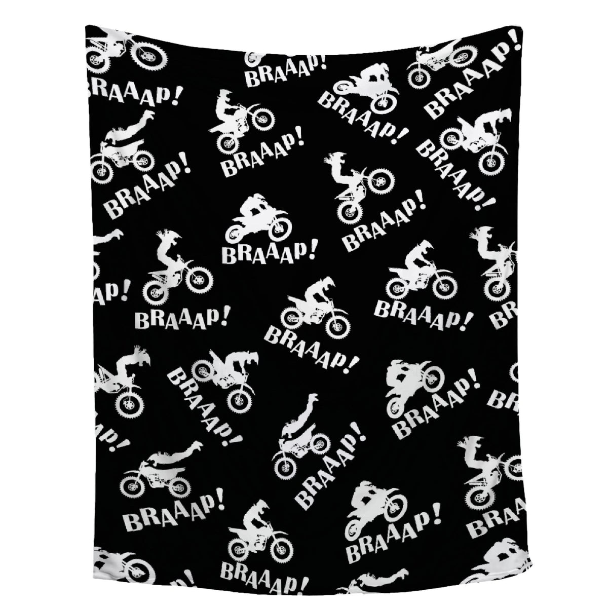 Dirt Bikes Throw Blanket,Gift For Motocross Rider,Extreme Sports Flannel Blanket For Boys Kids Teens,Motorcycle Fuzzy Blanket Pl