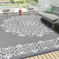 Pauwer Waterproof Outdoor Rug 9'X12', Reversible Outdoor Plastic Straw Rug, Outdoor Patio Rug For Camping, Outside Rv Mat, Indoo